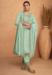 Picture of Silk Dark Sea Green Straight Cut Salwar Kameez