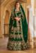 Picture of Statuesque Linen Dark Green Lehenga Choli