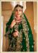 Picture of Statuesque Linen Dark Green Lehenga Choli