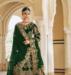 Picture of Statuesque Linen Dark Green Lehenga Choli