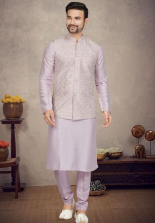 Picture of Gorgeous Silk Plum Kurtas