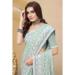 Picture of Graceful Georgette Dark Sea Green Saree