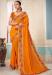 Picture of Sightly Georgette Dark Orange Saree