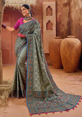 Picture of Splendid Silk Grey Saree