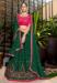 Picture of Fascinating Chiffon Forest Green Lehenga Choli