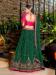 Picture of Fascinating Chiffon Forest Green Lehenga Choli