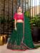 Picture of Fascinating Chiffon Forest Green Lehenga Choli