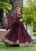 Picture of Superb Georgette Saddle Brown Lehenga Choli