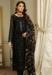 Picture of Good Looking Georgette Black Straight Cut Salwar Kameez