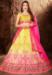 Picture of Statuesque Satin Golden Lehenga Choli