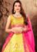 Picture of Statuesque Satin Golden Lehenga Choli