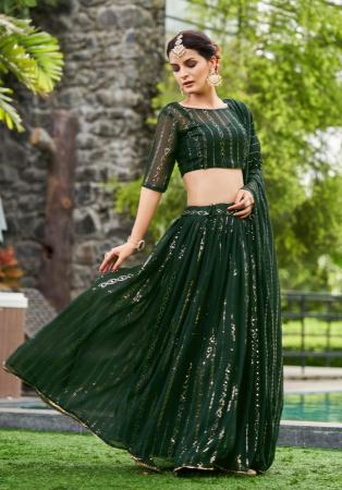 Picture of Resplendent Silk Sea Green Lehenga Choli