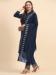 Picture of Georgette Dark Slate Grey Straight Cut Salwar Kameez