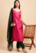 Picture of Nice Rayon Hot Pink Straight Cut Salwar Kameez