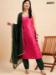 Picture of Nice Rayon Hot Pink Straight Cut Salwar Kameez