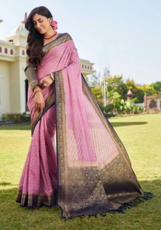 Picture of Appealing Georgette Pale Violet Red Saree