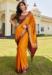 Picture of Delightful Georgette Golden Rod Saree