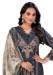 Picture of Satin Dark Slate Grey Readymade Salwar Kameez