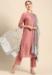 Picture of Statuesque Rayon Dark Salmon Anarkali Salwar Kameez