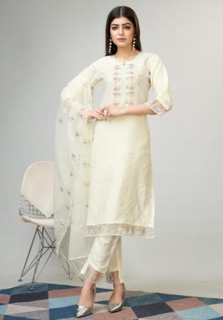 Picture of Classy Rayon Beige Anarkali Salwar Kameez