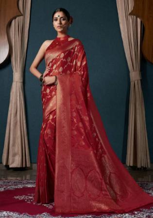 Picture of Ideal Satin & Silk Maroon Saree