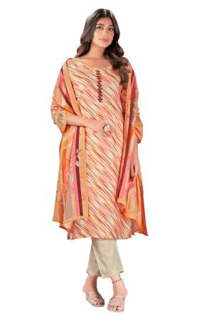 Picture of Shapely Satin Rosy Brown Readymade Salwar Kameez