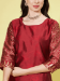 Picture of Cotton & Silk Maroon Readymade Salwar Kameez