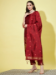 Picture of Cotton & Silk Maroon Readymade Salwar Kameez