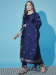 Picture of Cotton & Silk Dark Slate Blue Readymade Salwar Kameez