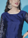 Picture of Cotton & Silk Dark Slate Blue Readymade Salwar Kameez