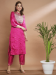 Picture of Silk Medium Violet Red Readymade Salwar Kameez