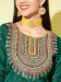 Picture of Stunning Silk Sea Green Readymade Salwar Kameez