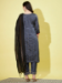 Picture of Superb Silk Slate Grey Readymade Salwar Kameez