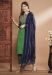 Picture of Silk Dark Olive Green Readymade Salwar Kameez