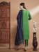 Picture of Silk Dark Olive Green Readymade Salwar Kameez