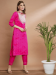 Picture of Silk Medium Violet Red Readymade Salwar Kameez