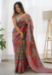 Picture of Enticing Silk Rosy Brown Saree