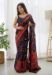 Picture of Ravishing Silk Navy Blue Saree