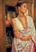 Picture of Magnificent Silk Floral White Saree