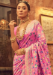 Picture of Excellent Silk Light Salmon Saree