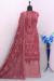 Picture of Georgette Indian Red Straight Cut Salwar Kameez