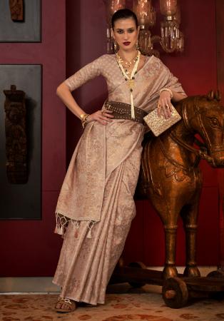 Picture of Bewitching Silk Tan Saree