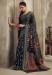 Picture of Amazing Organza Navy Blue Saree