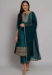 Picture of Bewitching Silk Sea Green Readymade Salwar Kameez