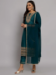 Picture of Bewitching Silk Sea Green Readymade Salwar Kameez