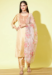 Picture of Pretty Silk Bisque Readymade Salwar Kameez