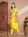 Picture of Ravishing Silk Golden Readymade Salwar Kameez