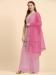 Picture of Georgette Pale Violet Red Straight Cut Salwar Kameez