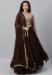 Picture of Georgette & Net Brown Readymade Lehenga Choli