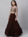 Picture of Georgette & Net Brown Readymade Lehenga Choli